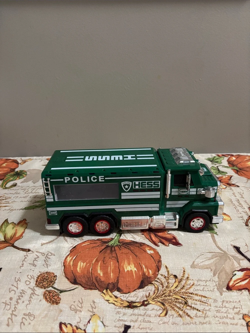 Green Police Toy Truck for Kids
